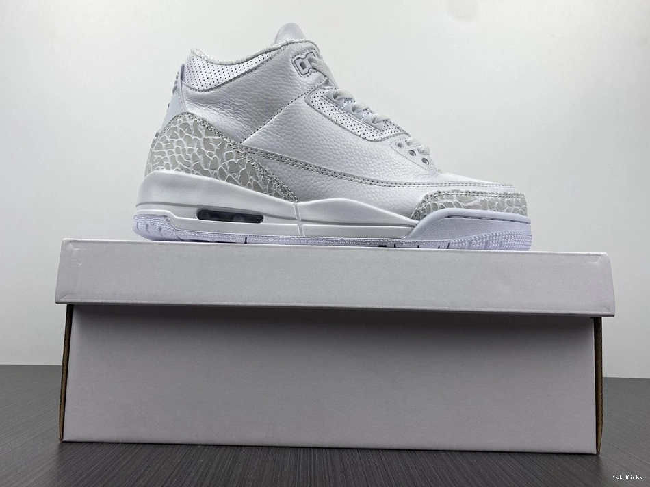 Air Jordan 'Triple  429487-111 3 Retro White' PS 0110